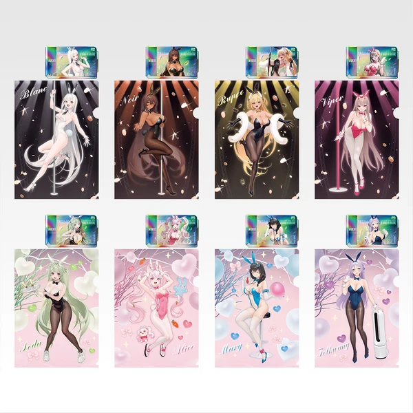 妮姬兔女郎A4資料夾&Ticket風格貼紙