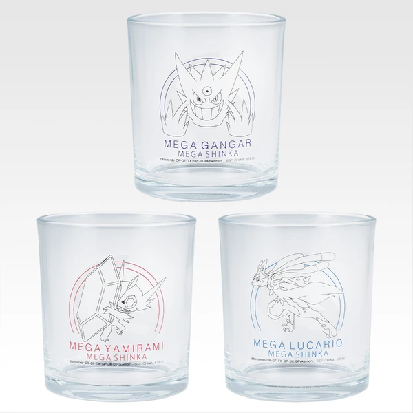 LUCARIO／GANGAR／YAMIRAMI 冰感變色玻璃杯 約7.5cm