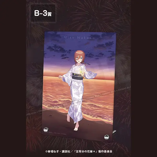 中野三玖 主題A5立板