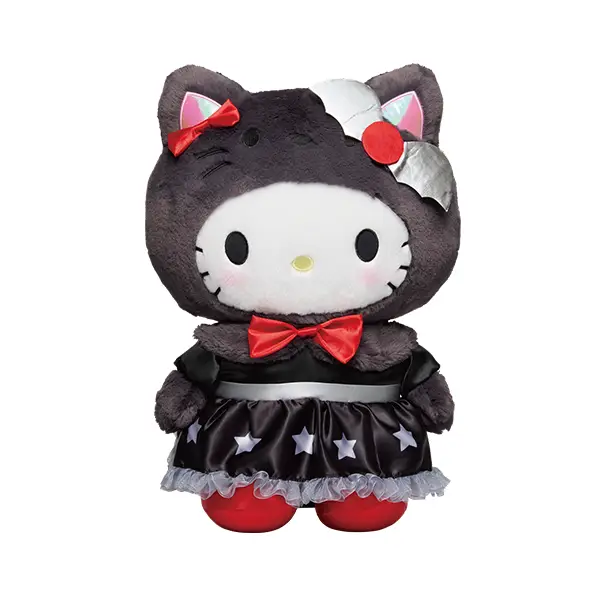 凱蒂貓 Hello Kitty 黑色萬聖節ver. 娃娃 約40cm