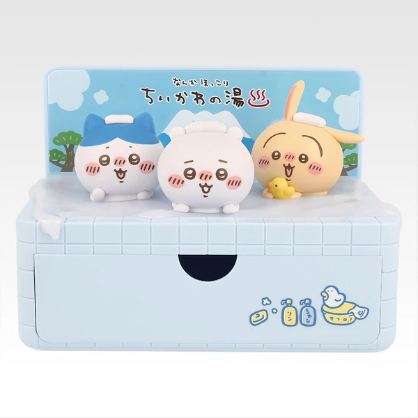 吉伊卡哇 溫暖澡堂 公仔+小物收納盒 約16cm