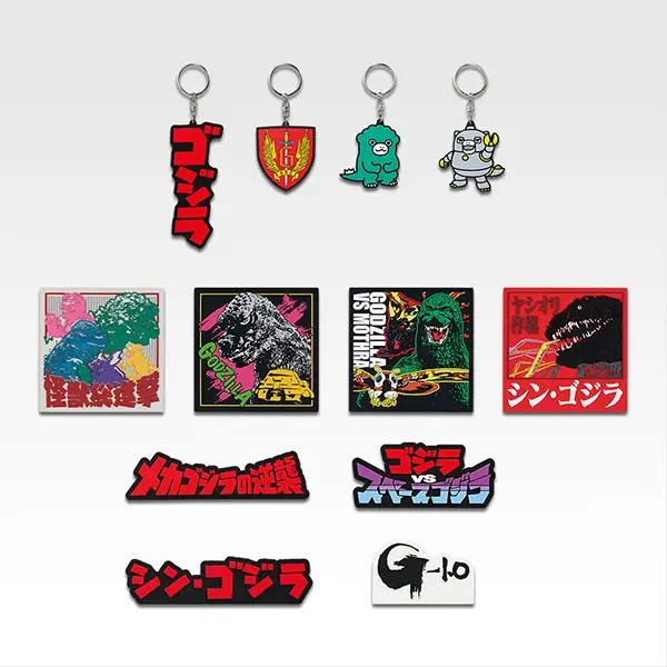 哥吉拉 軟膠小物(鑰匙圈約6~12cm/磁鐵約8cm/Logo立牌約7cm)