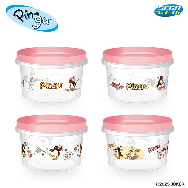 企鵝家族 保鮮盒 約7×11cm