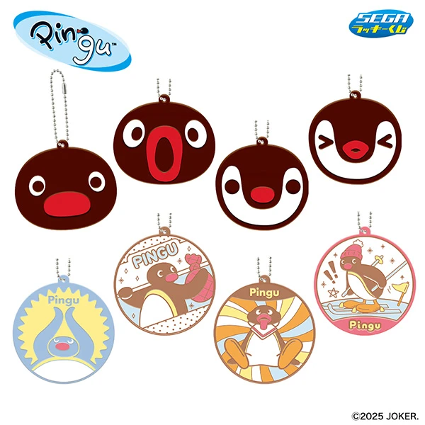 企鵝家族 設計軟膠吊飾 約8-9cm