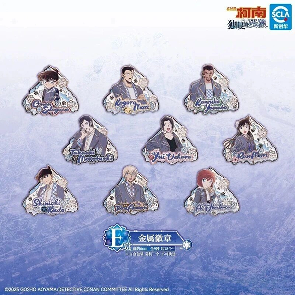 柯南 角色 金屬徽章 約6cm