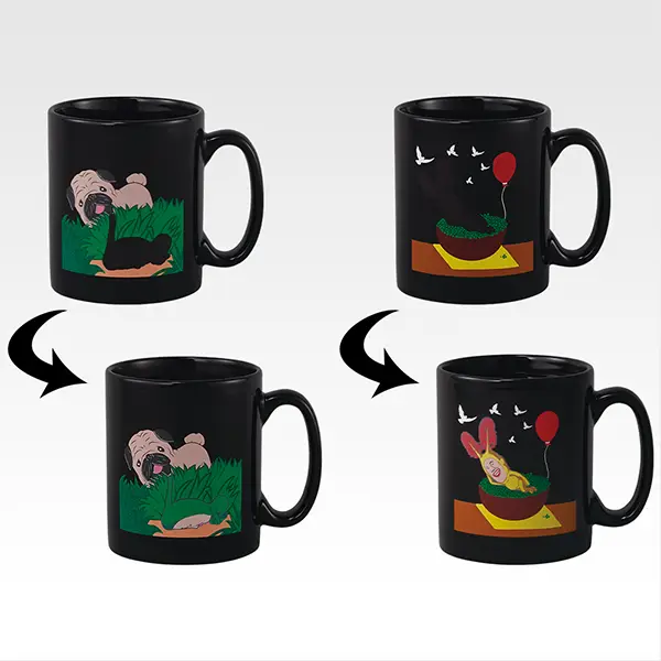 醜比頭 溫感馬克杯 約9cm