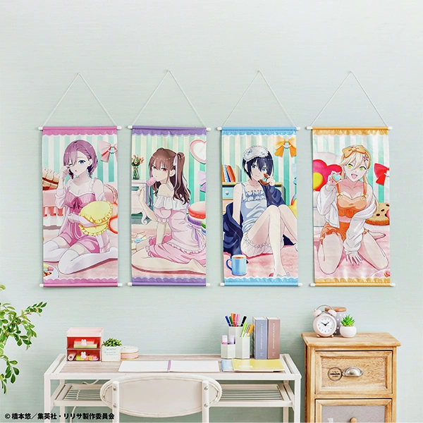 2.5次元角色 睡衣ver. 長型掛軸 約60cm