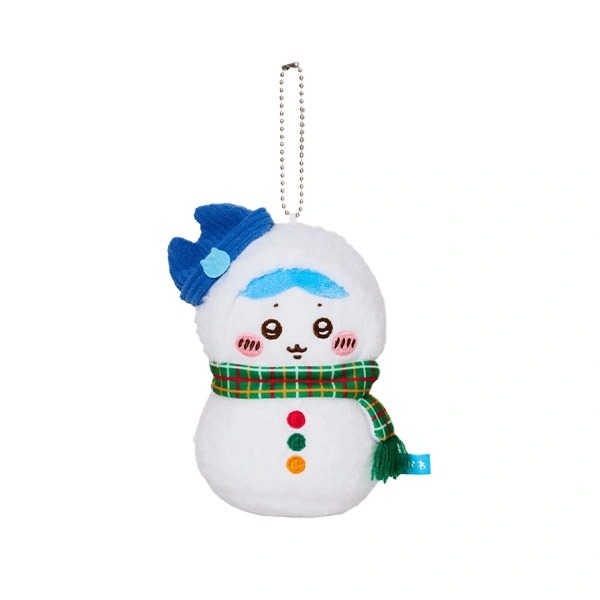 小八 貓 雪人娃娃吊飾 約14×9cm