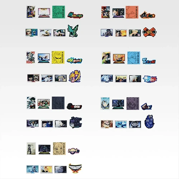 我的英雄學院 風格設計貼紙組 約5cm