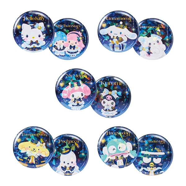 三麗鷗角色 Holiday主題 徽章套組 約5.6cm