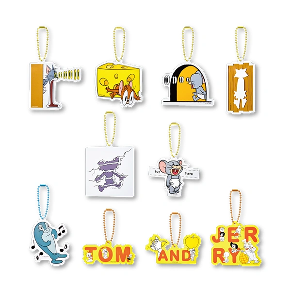 湯姆貓與傑利鼠 壓克力吊飾 約8cm