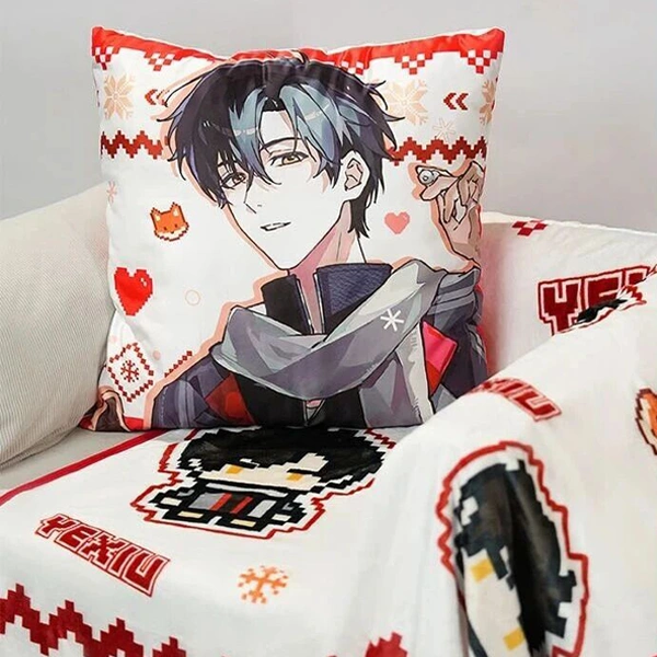 葉修 抱枕約40cm 毯子展開約100×130cm