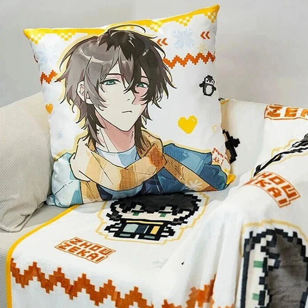 周澤楷 抱枕約40cm 毯子展開約100×130cm