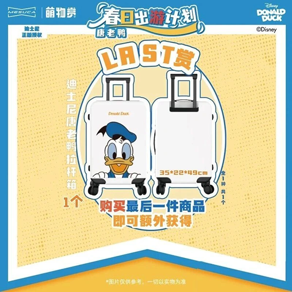 迪士尼唐老鴨拉桿箱 約35×22×49cm