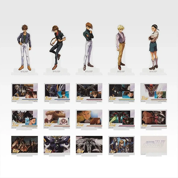 鋼彈W 經典畫面&角色 立牌 約7~10cm