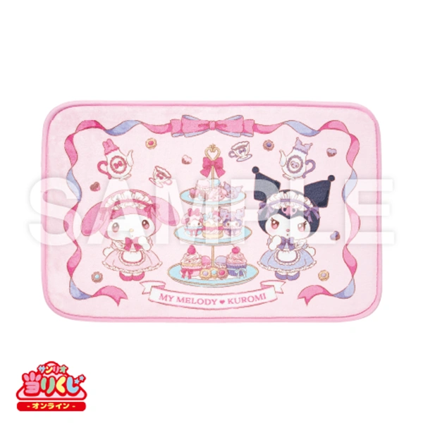 美樂蒂＆酷洛米 下午茶主題地墊 約36×56cm