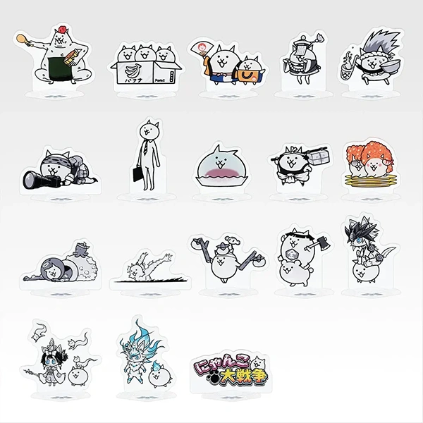 貓咪大戰爭 貓咪角色立牌 約5~6.5cm