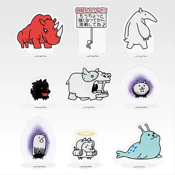 貓咪大戰爭 敵方角色立牌 約4~7cm