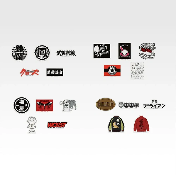 組織 隊伍 店名 貼紙套組 約6cm