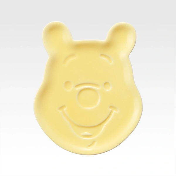 小熊維尼 臉部造型陶瓷盤 約10cm