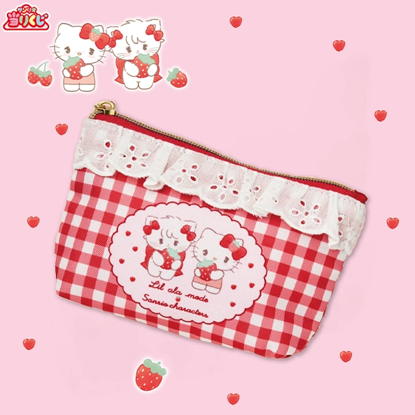 慕斯 × 凱蒂貓 拉鍊袋 約10cm