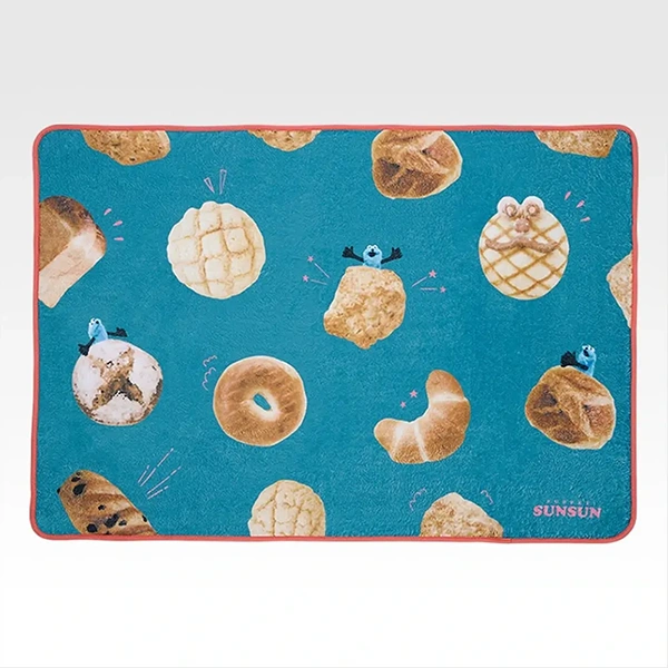 PUPPET SUNSUN 麵包主題毛毯 約100cm
