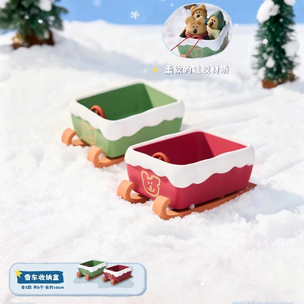 雪車造型 收納盒 約10cm