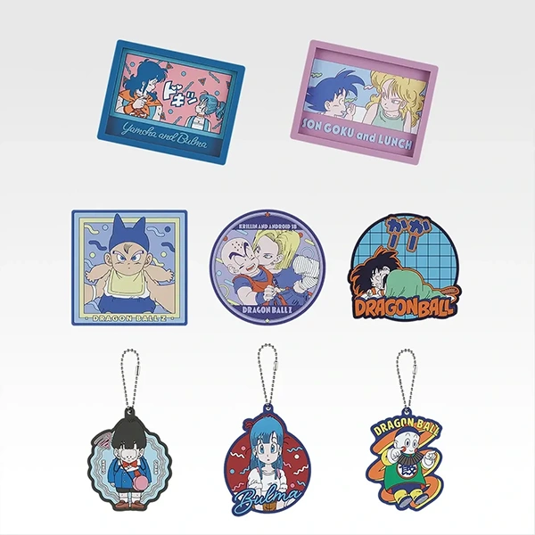 七龍珠 橡膠材質 托盤約9cm／杯墊約8cm／吊飾約7cm