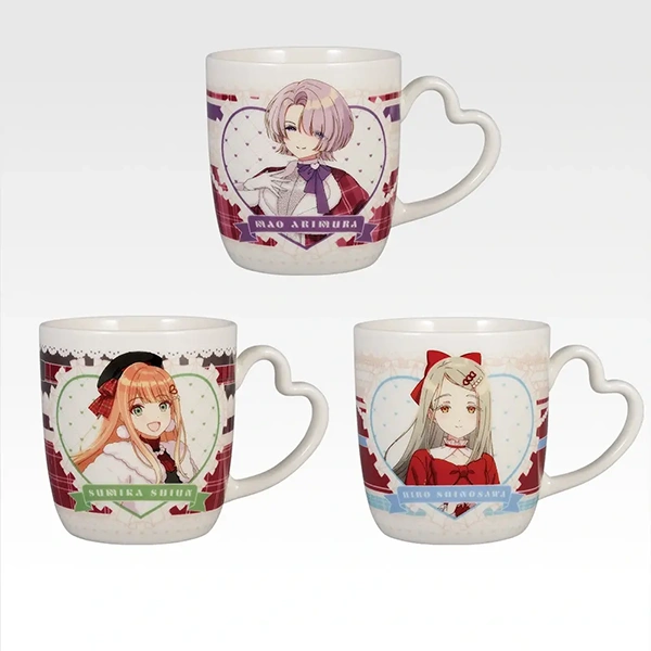 有村麻央 紫雲清夏 篠澤廣 愛心手把馬克杯 約8cm