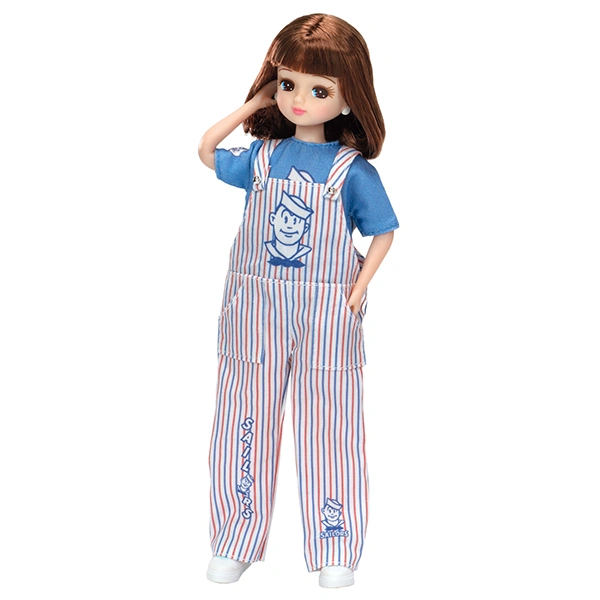 Licca SAILORS 吊帶褲風格 娃娃 約24cm