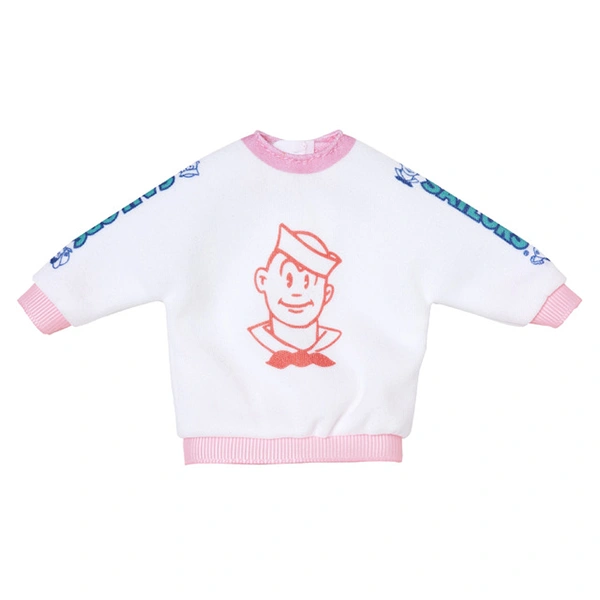 Licca SAILORS 白色休閒上衣 展開約16cm