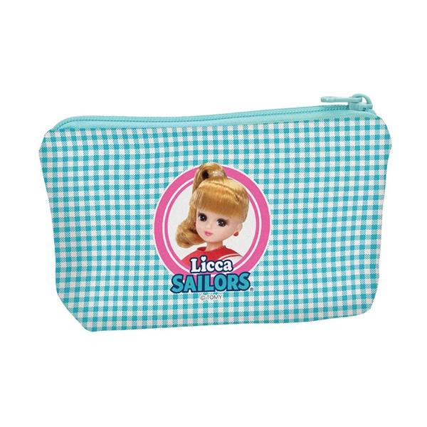 Licca SAILORS 聯名拉鍊小包 約21cm