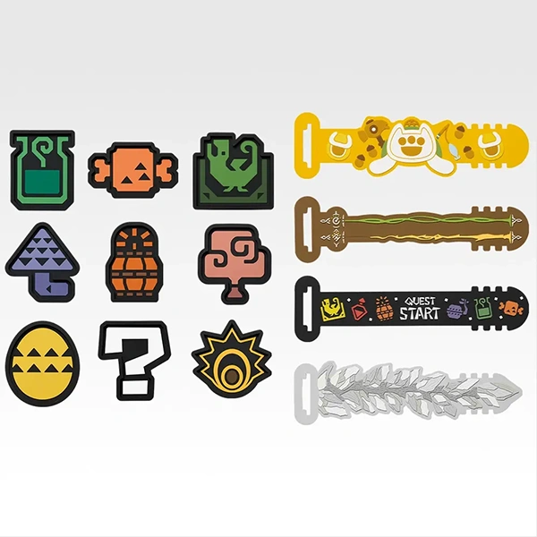 魔物獵人 軟膠盤約8.5cm／束帶約13cm