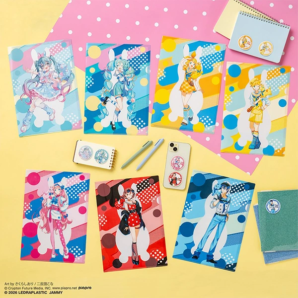 Vocaloid家族 水手服主題 A4資料夾&貼紙組