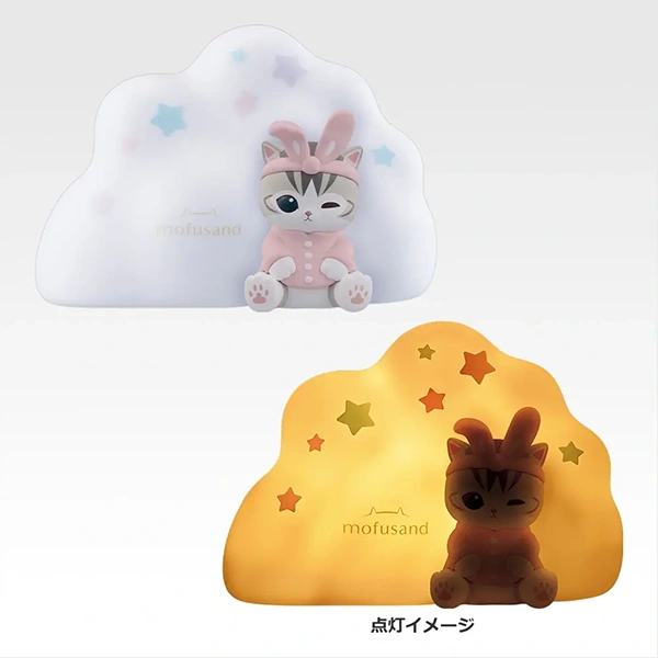 mofusand 貓咪晚安 小夜燈 約17cm