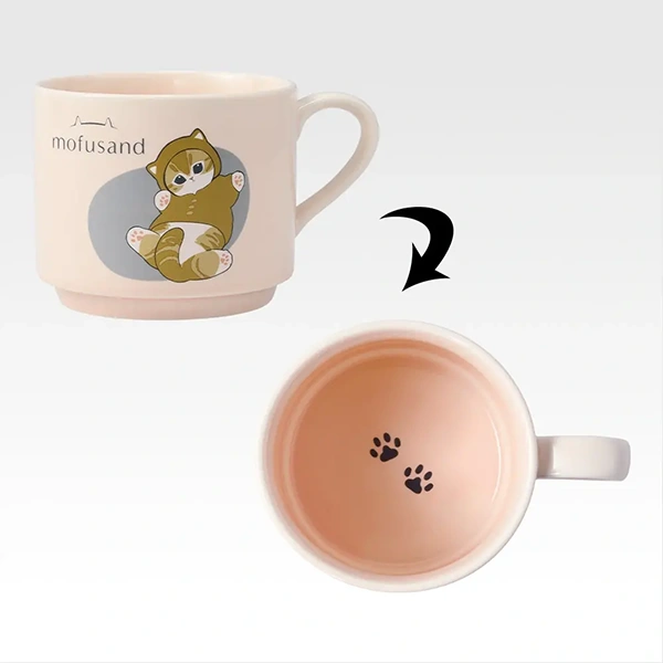 mofusand 晚安 陶瓷馬克杯 約9cm