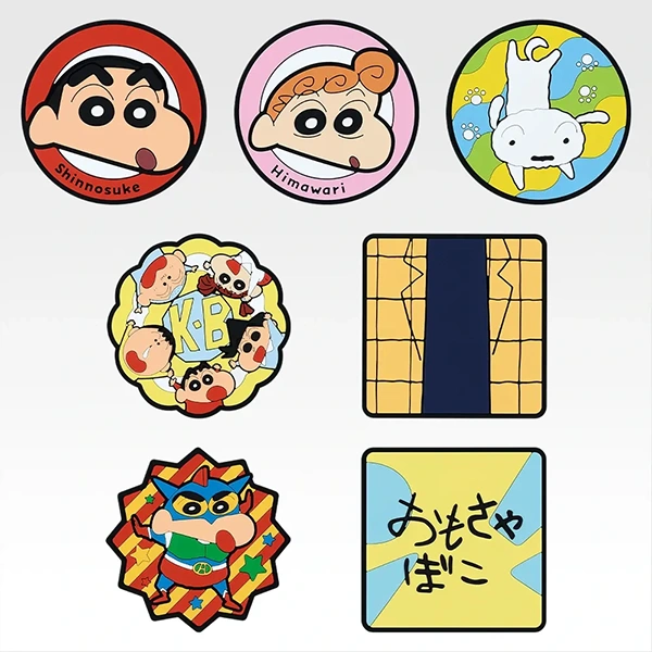 蠟筆小新 軟膠杯墊 約8cm