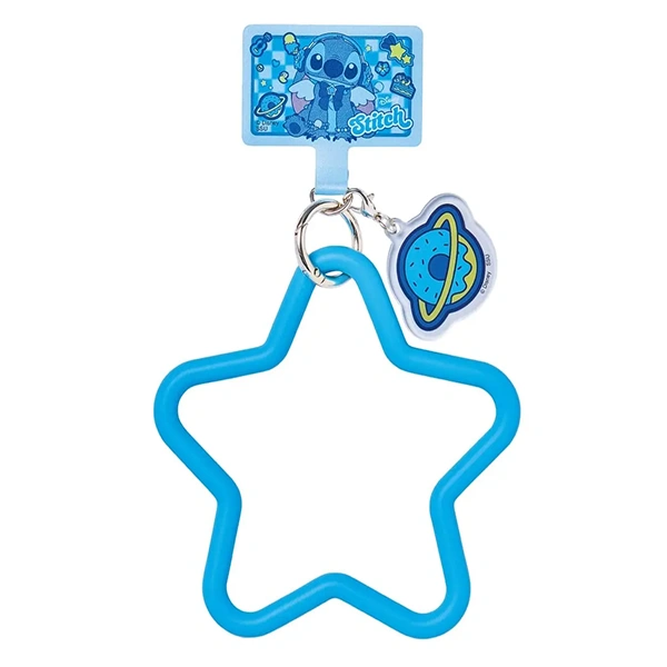 手機掛環附墊片 史迪奇款 約10cm