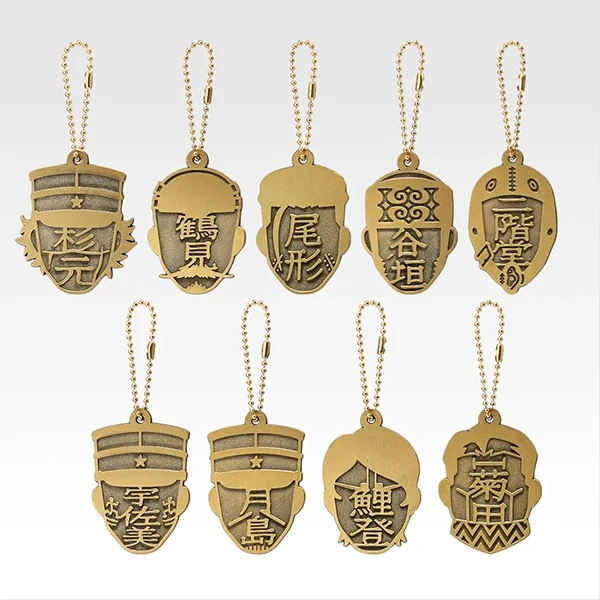 黃金神威 角色剪影 金屬吊飾 約4cm