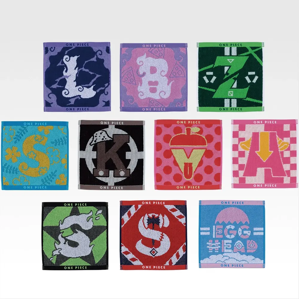 航海王 姓名開頭字母 設計毛巾 約23cm