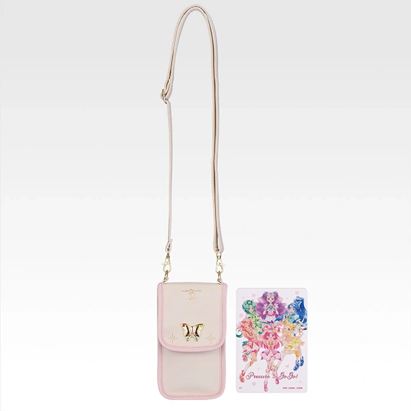 Yes! 光之美少女5GoGo! Ａ款 側背包約18cm／小卡約8cm