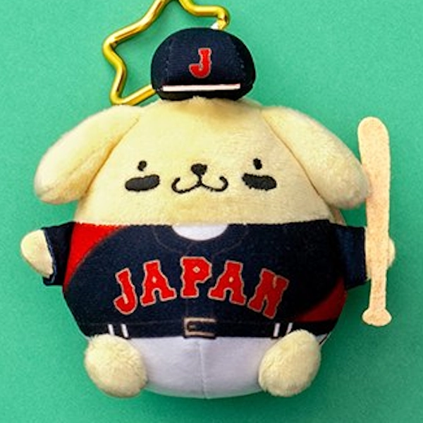 布丁狗 球員版 星形登山扣 娃娃吊飾 約8~10cm