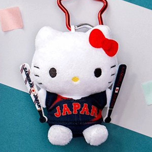 凱蒂貓 應援版 星形登山扣 娃娃吊飾 約8~10cm