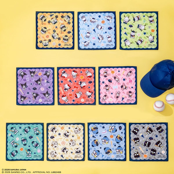 侍 JAPAN × 三麗鷗明星 方巾 約25cm
