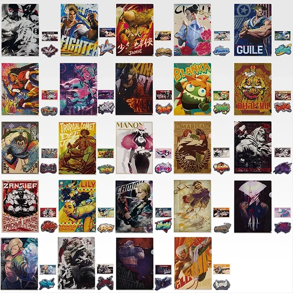 快打旋風 套組 A4資料夾&7cm貼紙