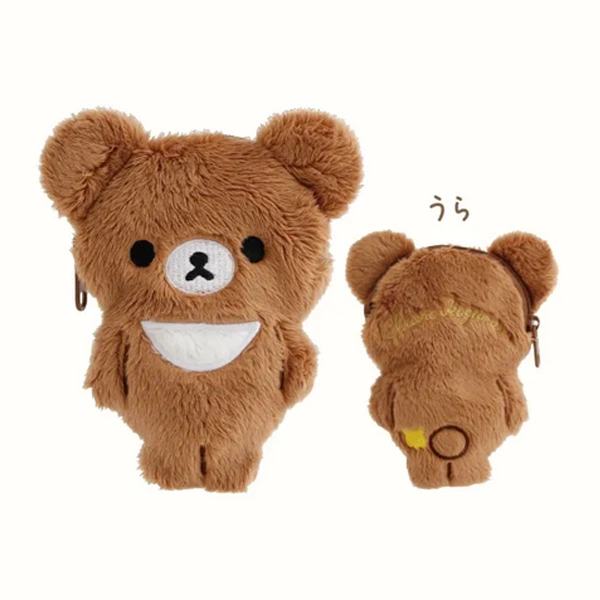 茶小熊 造型零錢包 約12×8.5×2.5cm