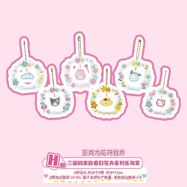 三麗鷗明星 壓克力花環吊飾 約8×7.5cm