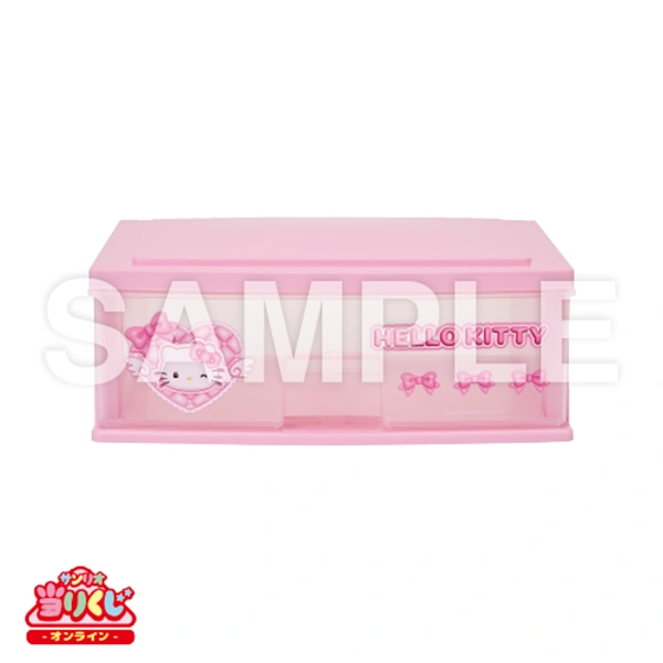 凱蒂貓 收納抽屜盒 約16×20.5×7.3cm