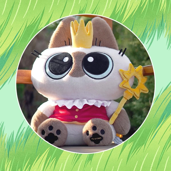 暹羅貓小豆泥 主題坐姿娃娃 約35×23×46cm