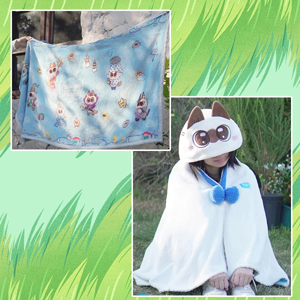 泥的天氣變變變 晴天娃娃披毯 約150cm